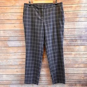 Vince Camuto Gray Plaid Ankle Skinny Dress Pants Size 12